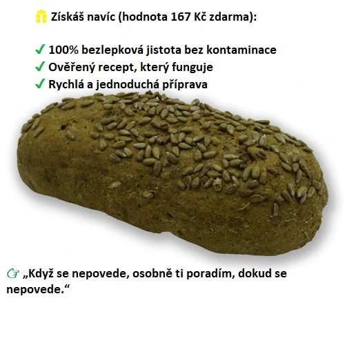 Vláčný bezlepkový chléb se slunečnicí – směs